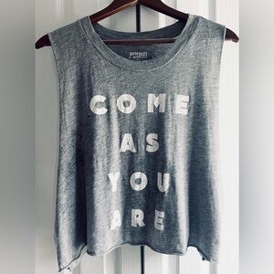 Pound crop top work out tank!